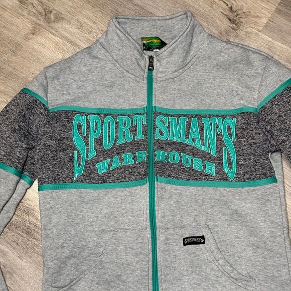 Vintage youth sportsman’s warehouse small zip up‎ sweater size small about 10/12 - Picture 2 of 5